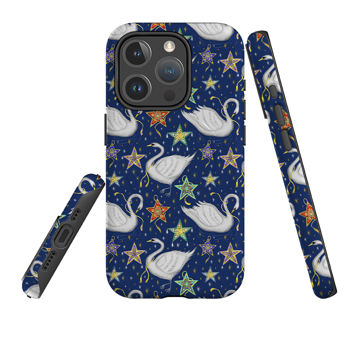 iPhone MagSafe Tough Case -  Swan Pattern By Catherine Rowe
