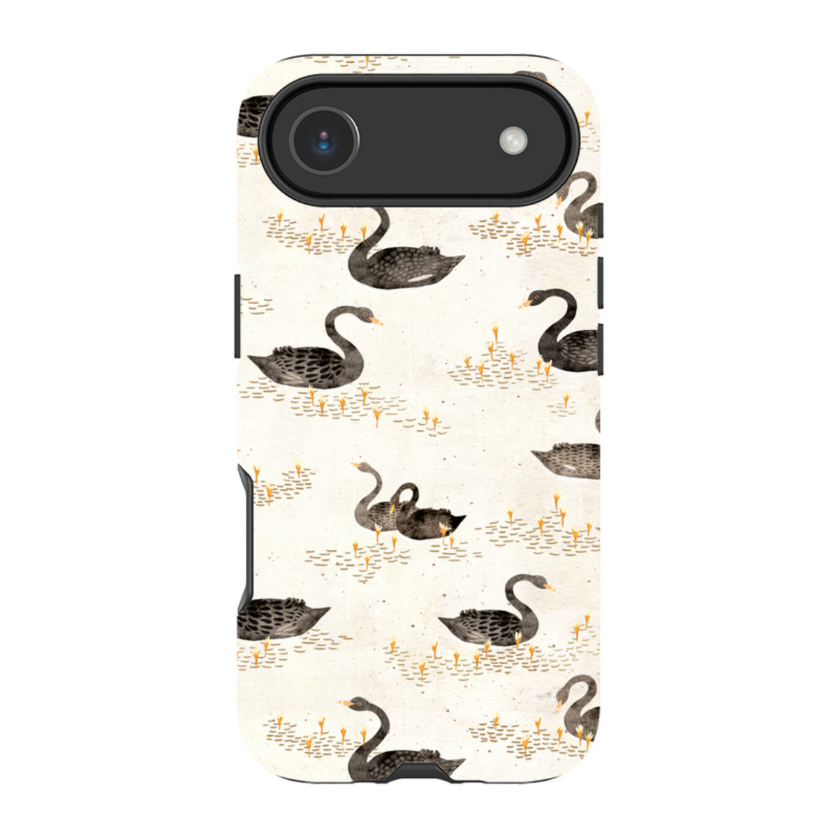iPhone MagSafe Tough Case - Swans Cream By Katherine Quinn