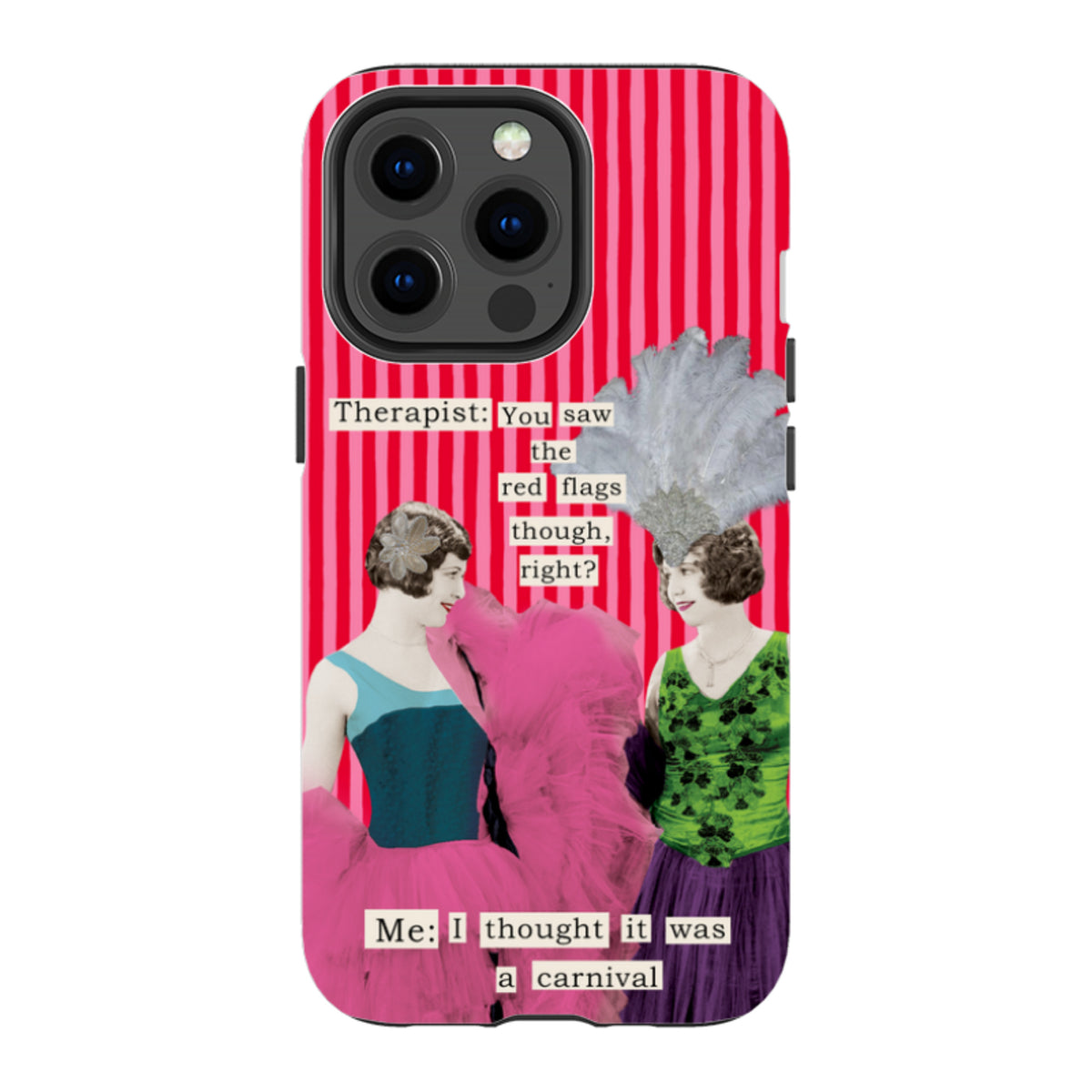 iPhone MagSafe Tough Case - Therapist Red Flag By Clare Jordan