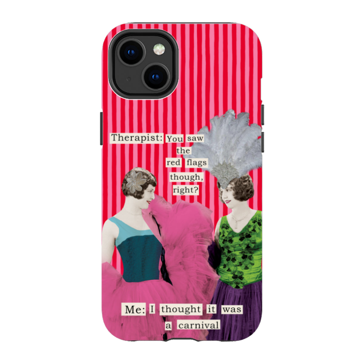 iPhone MagSafe Tough Case - Therapist Red Flag By Clare Jordan