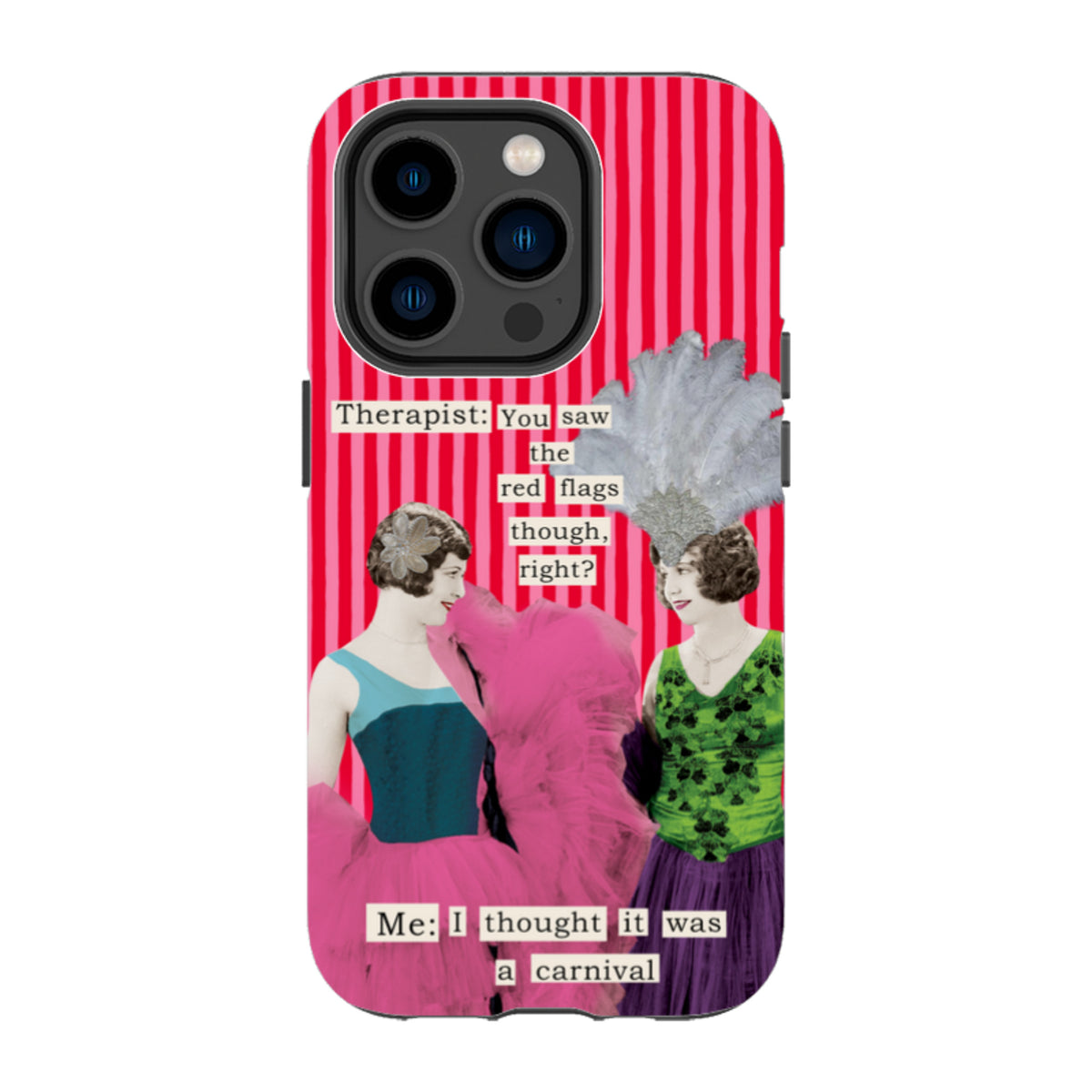 iPhone MagSafe Tough Case - Therapist Red Flag By Clare Jordan