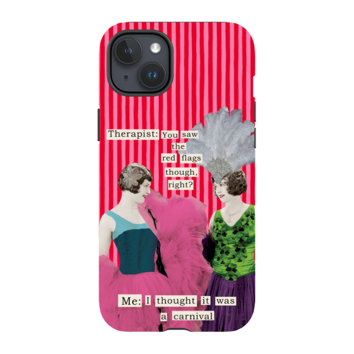 iPhone MagSafe Tough Case - Therapist Red Flag By Clare Jordan