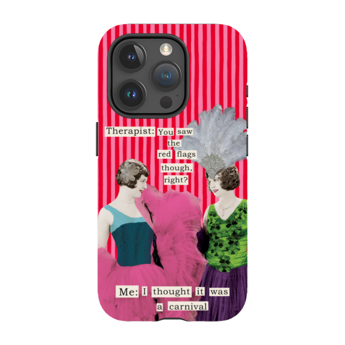 iPhone MagSafe Tough Case - Therapist Red Flag By Clare Jordan