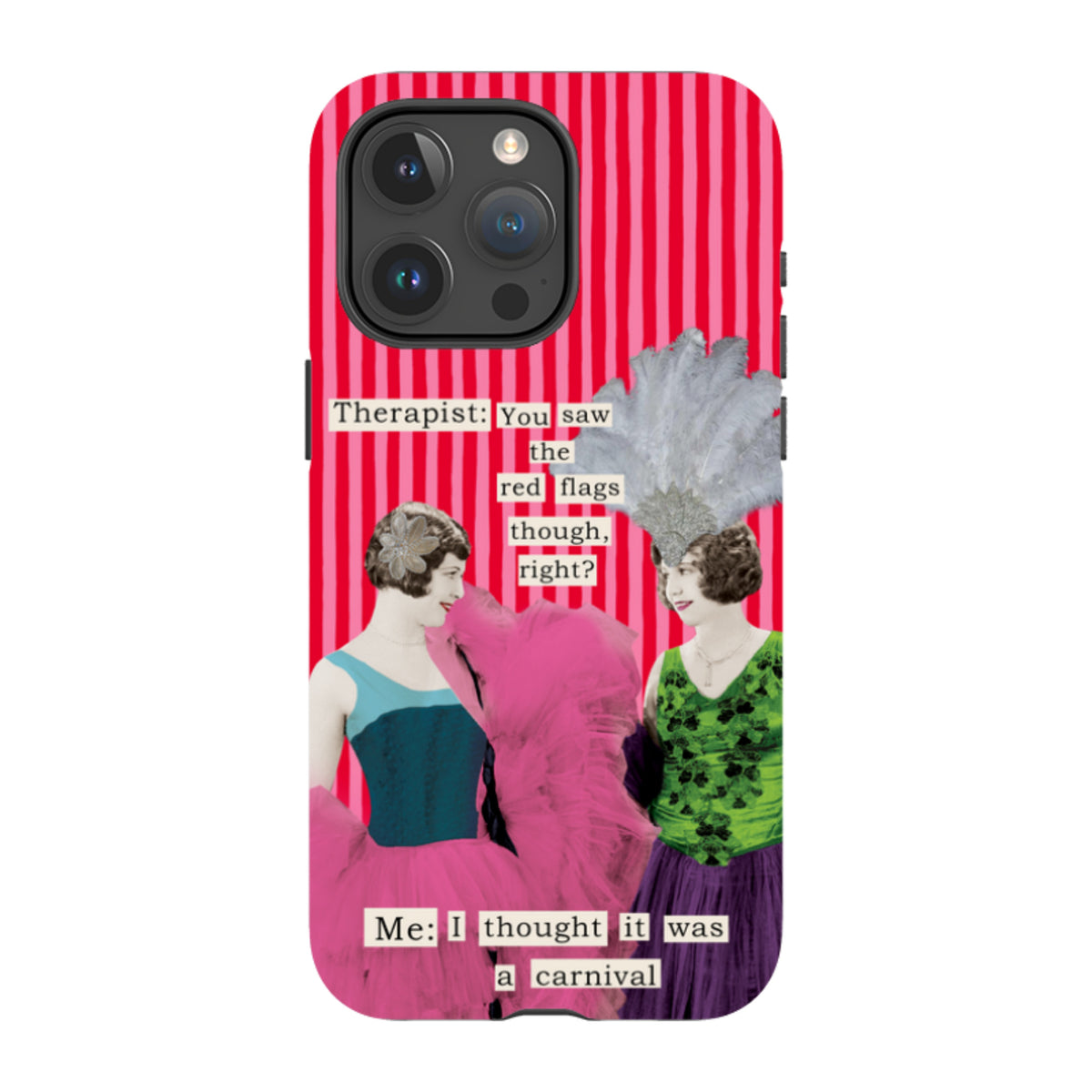 iPhone MagSafe Tough Case - Therapist Red Flag By Clare Jordan