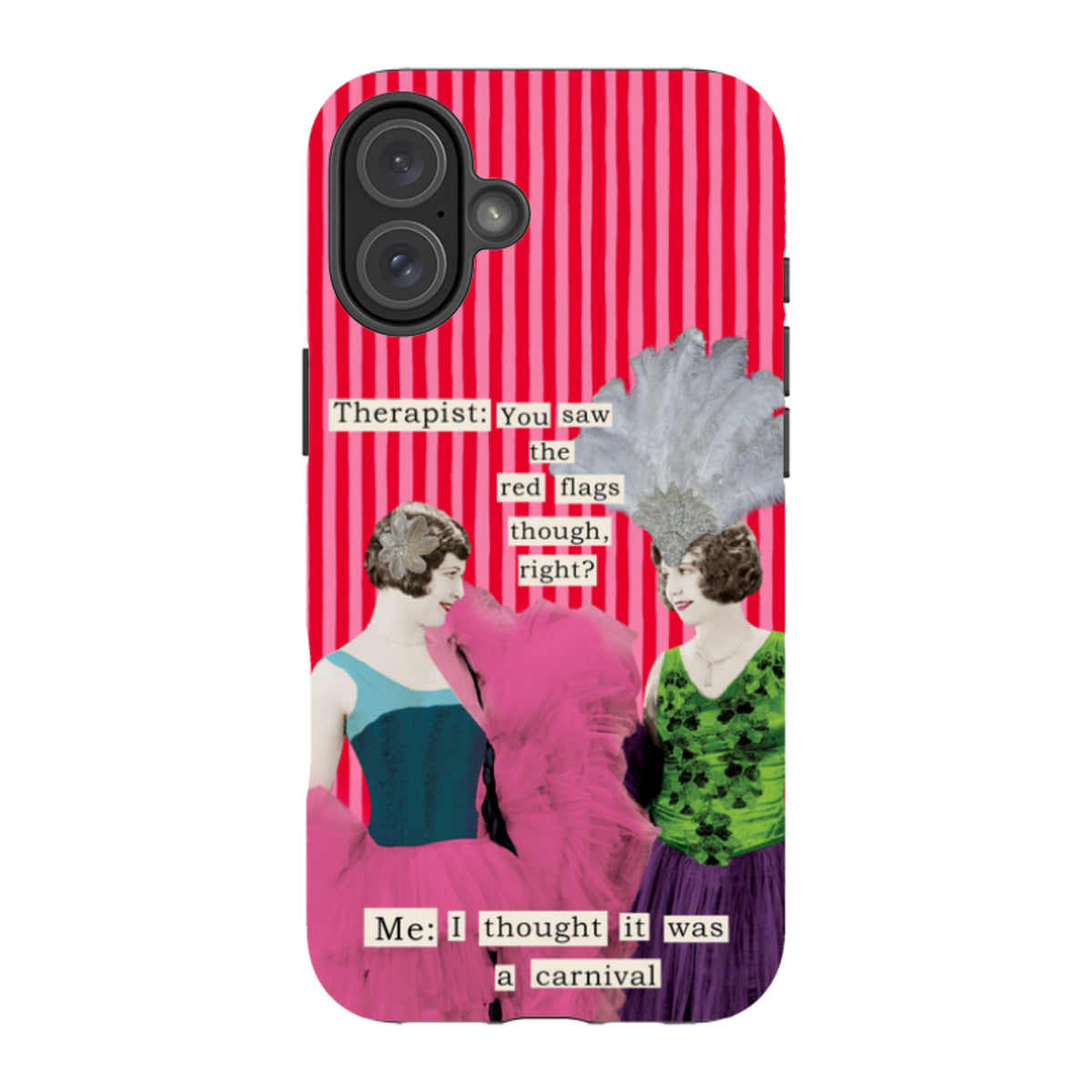 iPhone MagSafe Tough Case - Therapist Red Flag By Clare Jordan