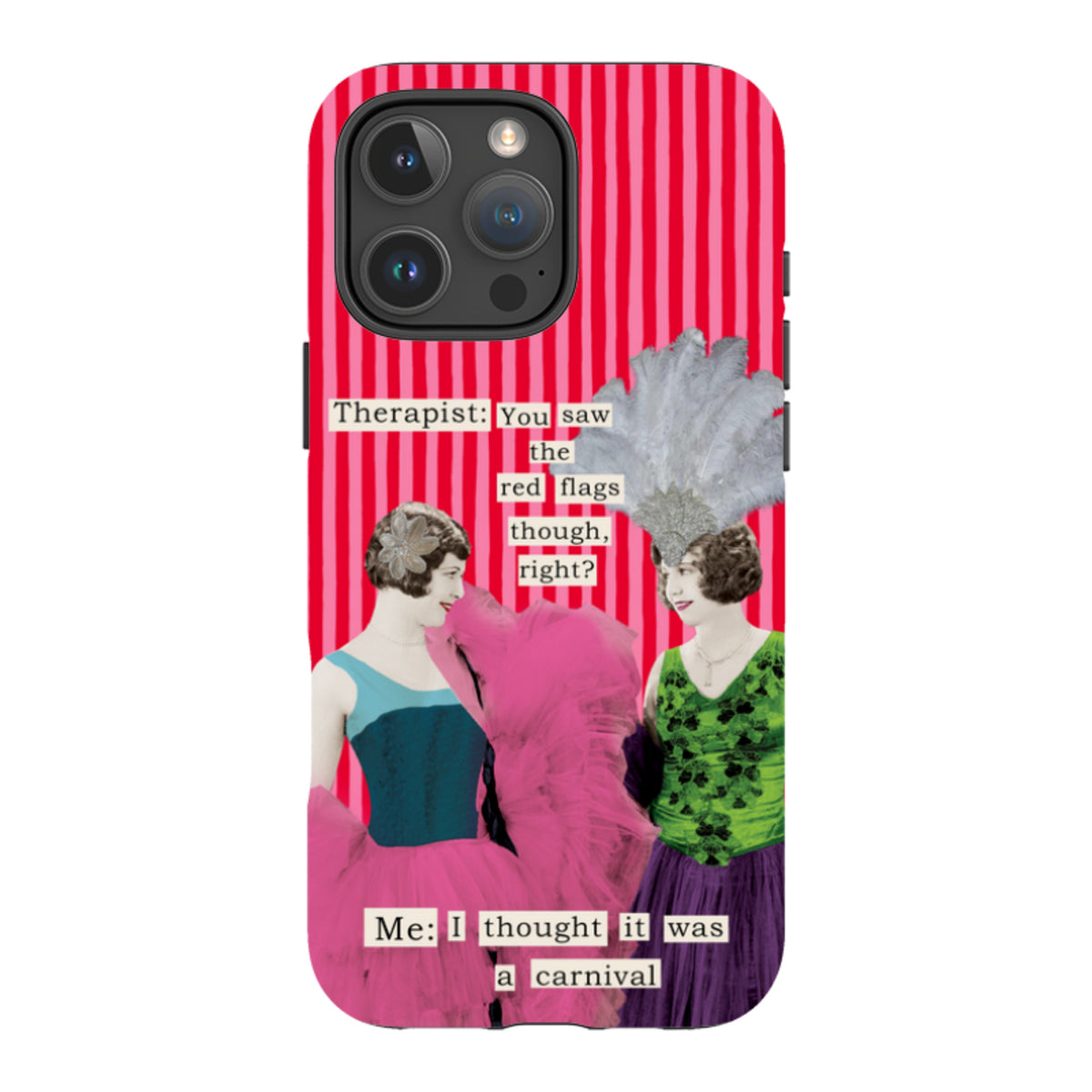 iPhone MagSafe Tough Case - Therapist Red Flag By Clare Jordan