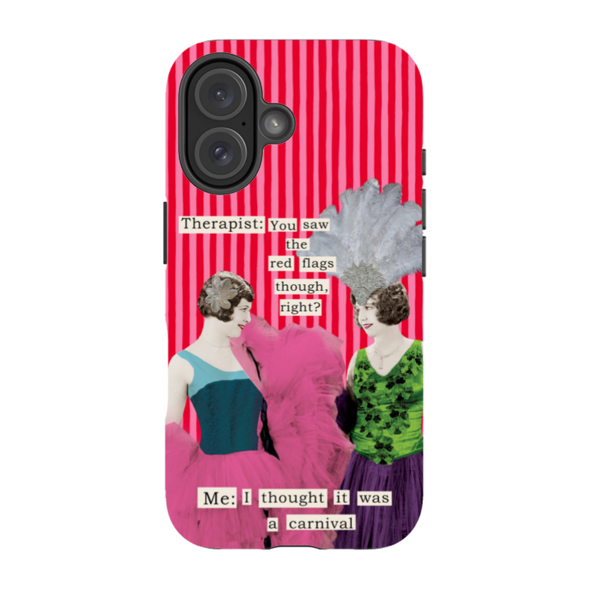 iPhone MagSafe Tough Case - Therapist Red Flag By Clare Jordan