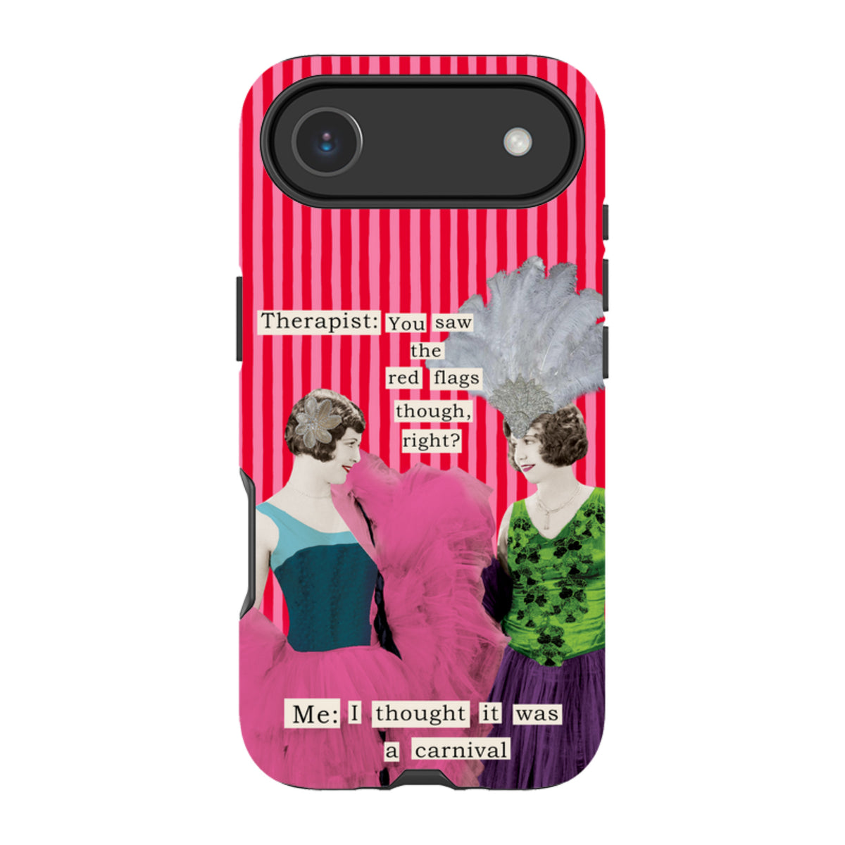 iPhone MagSafe Tough Case - Therapist Red Flag By Clare Jordan