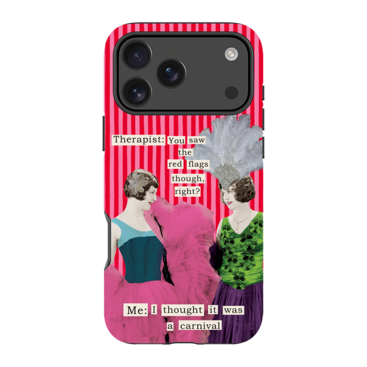 iPhone MagSafe Tough Case - Therapist Red Flag By Clare Jordan