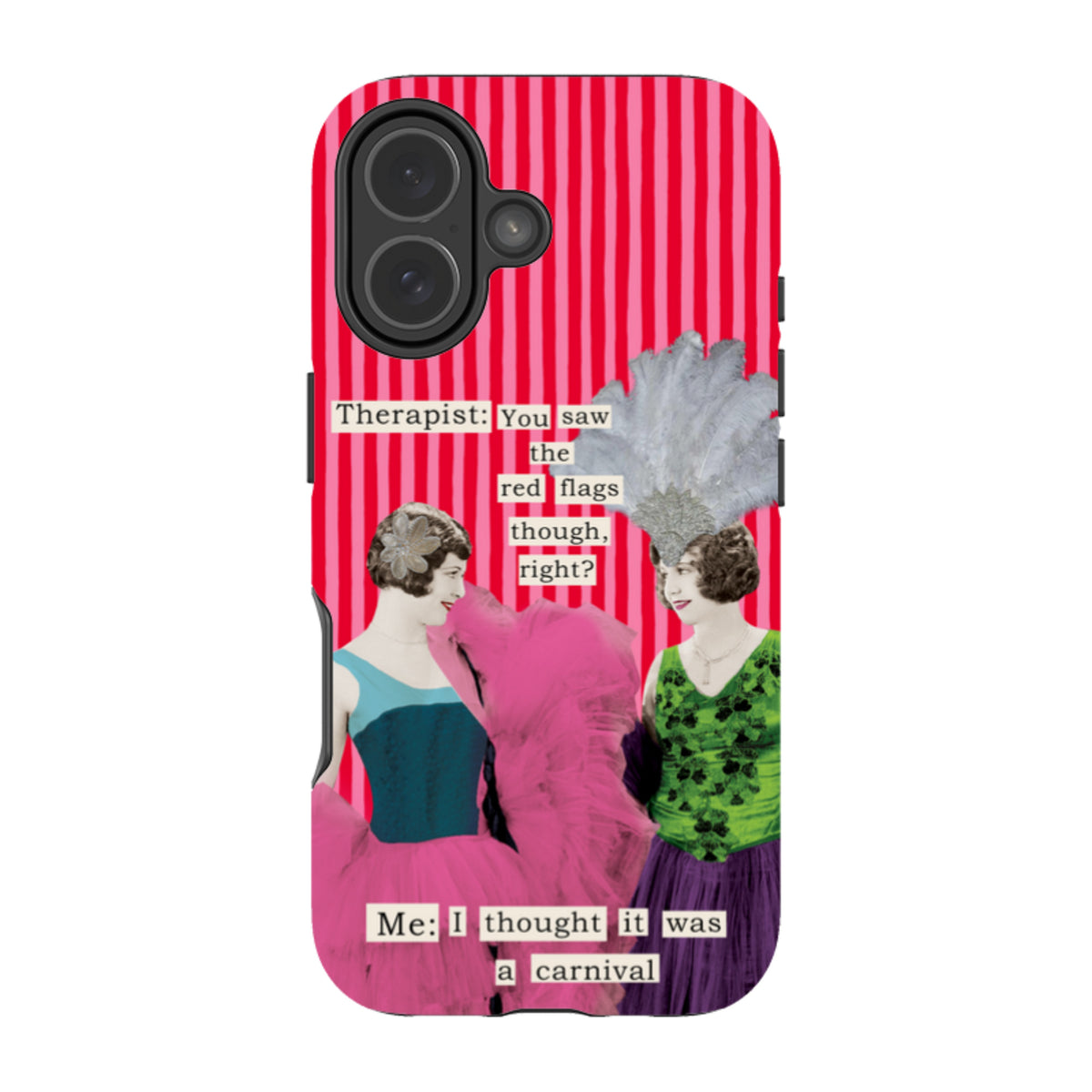 iPhone MagSafe Tough Case - Therapist Red Flag By Clare Jordan