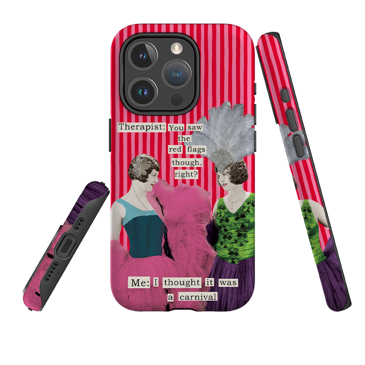 iPhone MagSafe Tough Case - Therapist Red Flag By Clare Jordan