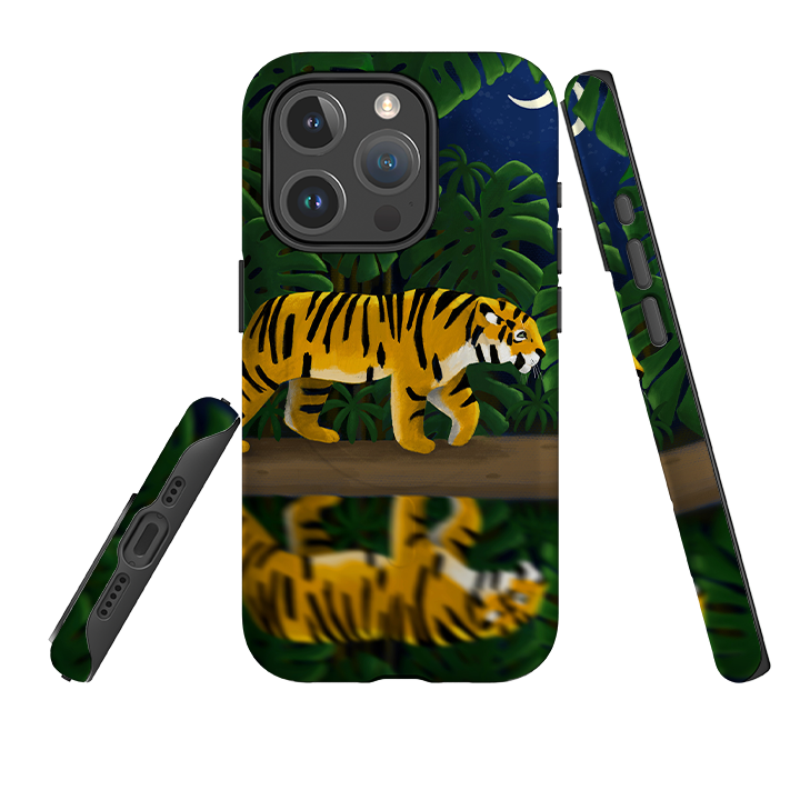 iPhone MagSafe Tough Case - Tiger Night By Bex Parkin