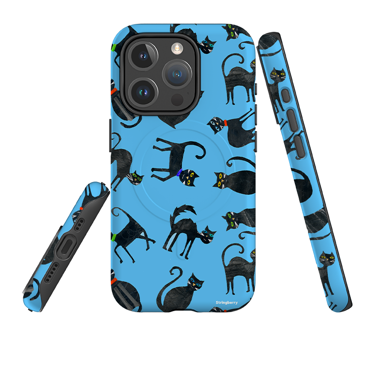 iPhone MagSafe Tough Case - Tossed Cats By Tracey English