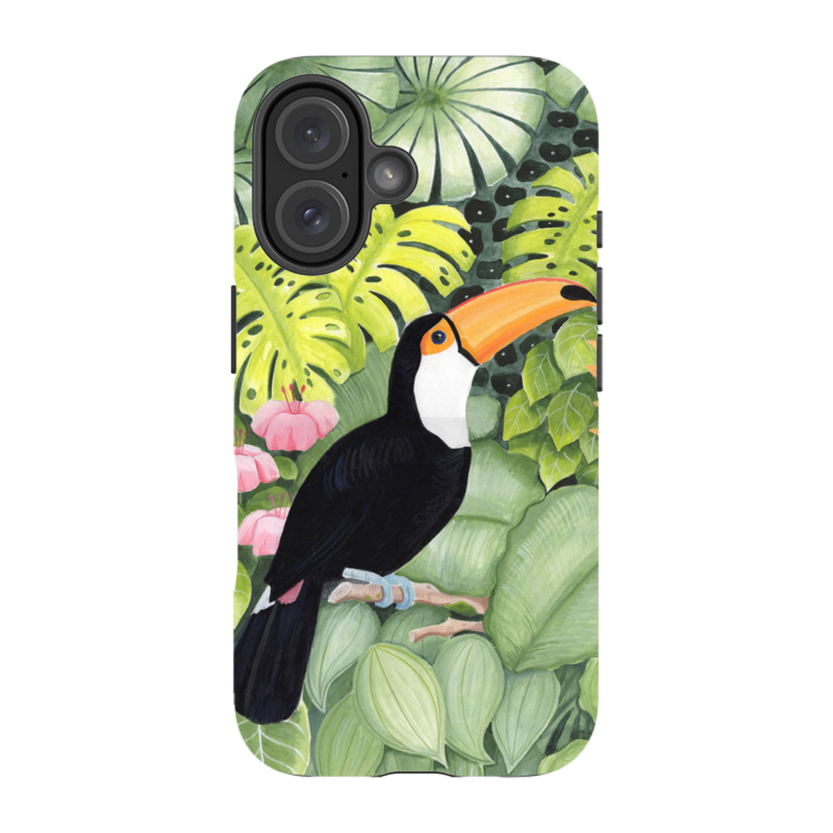 iPhone MagSafe Tough Case - Toucan In Leaves By Bex Parkin