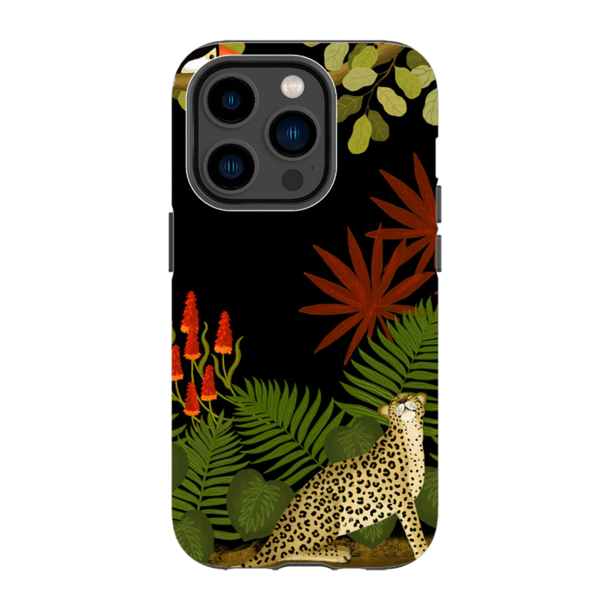 iPhone MagSafe Tough Case - Toucan Leopard By Bex Parkin