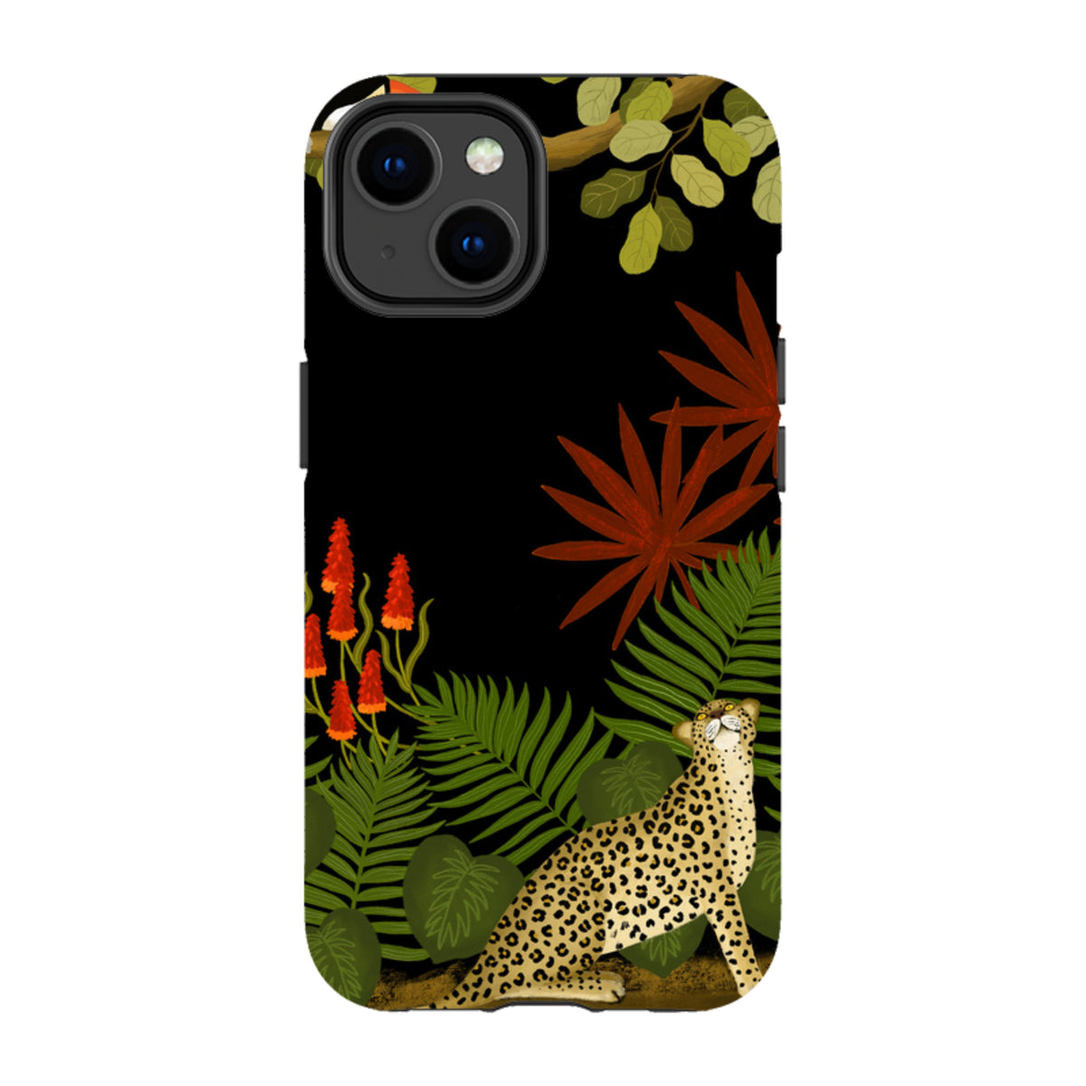 iPhone MagSafe Tough Case - Toucan Leopard By Bex Parkin