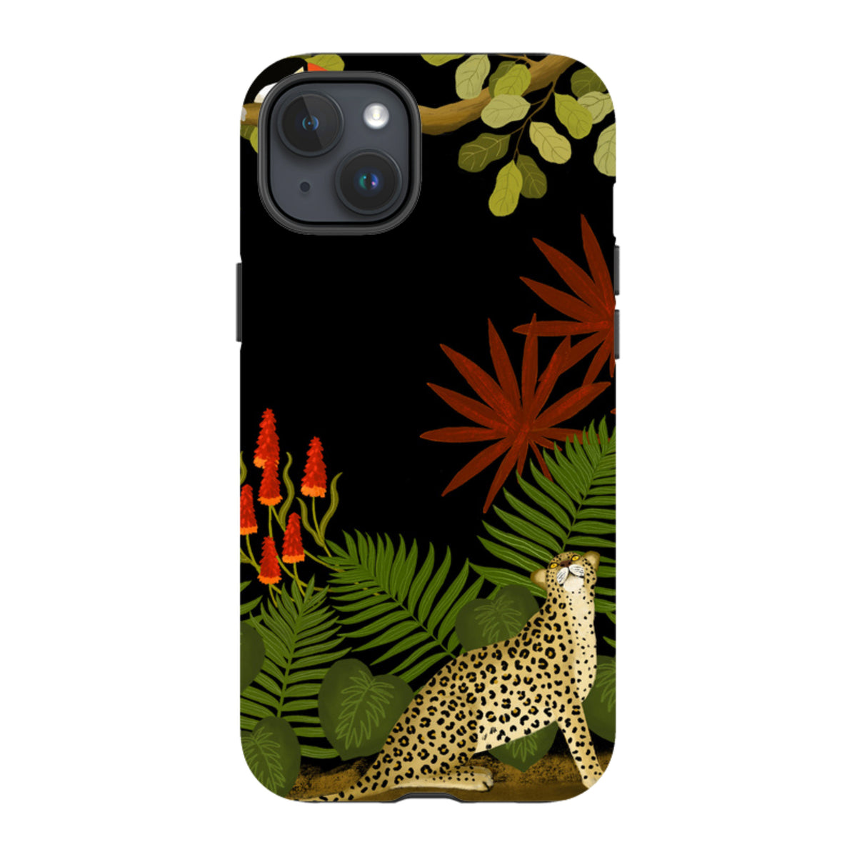iPhone MagSafe Tough Case - Toucan Leopard By Bex Parkin