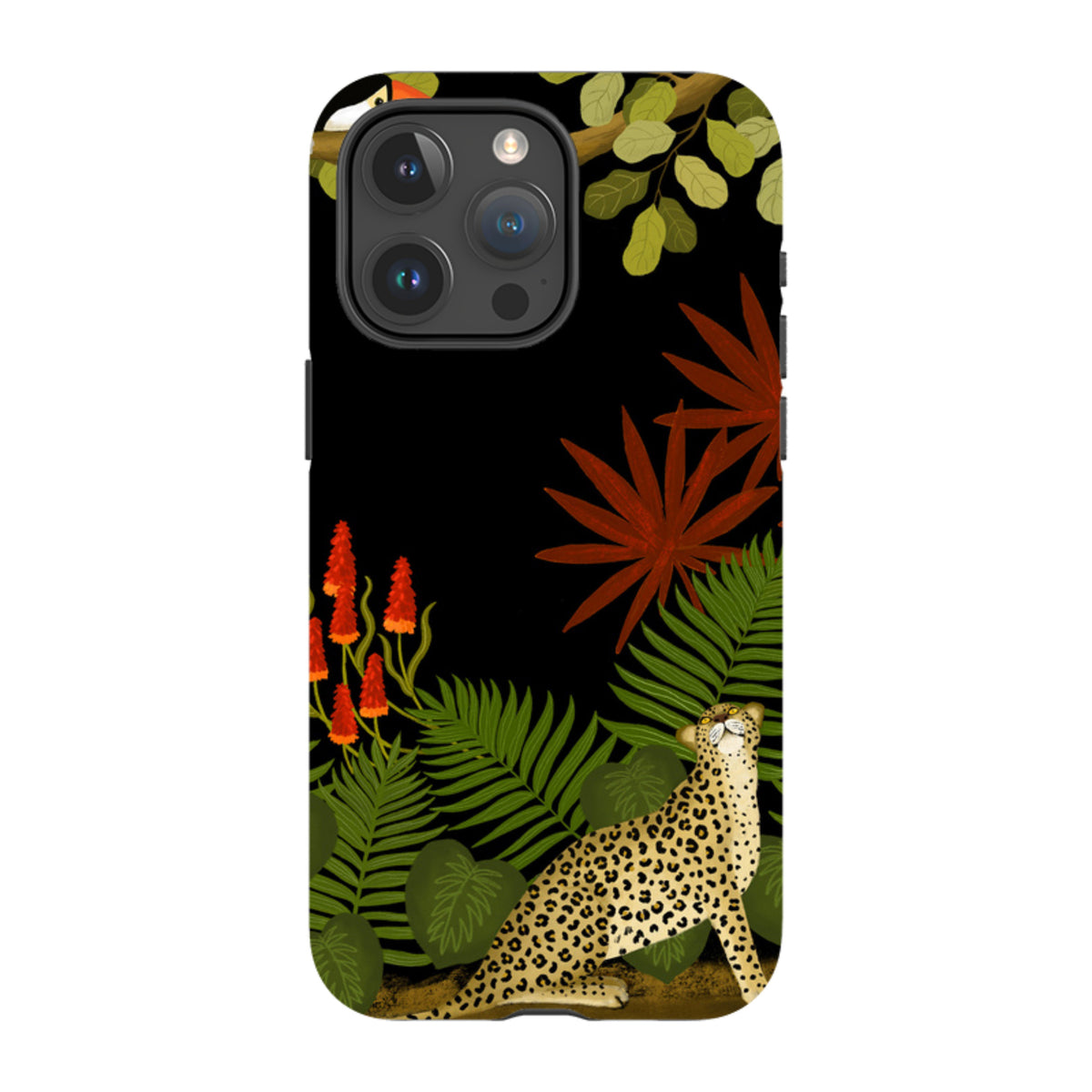 iPhone MagSafe Tough Case - Toucan Leopard By Bex Parkin