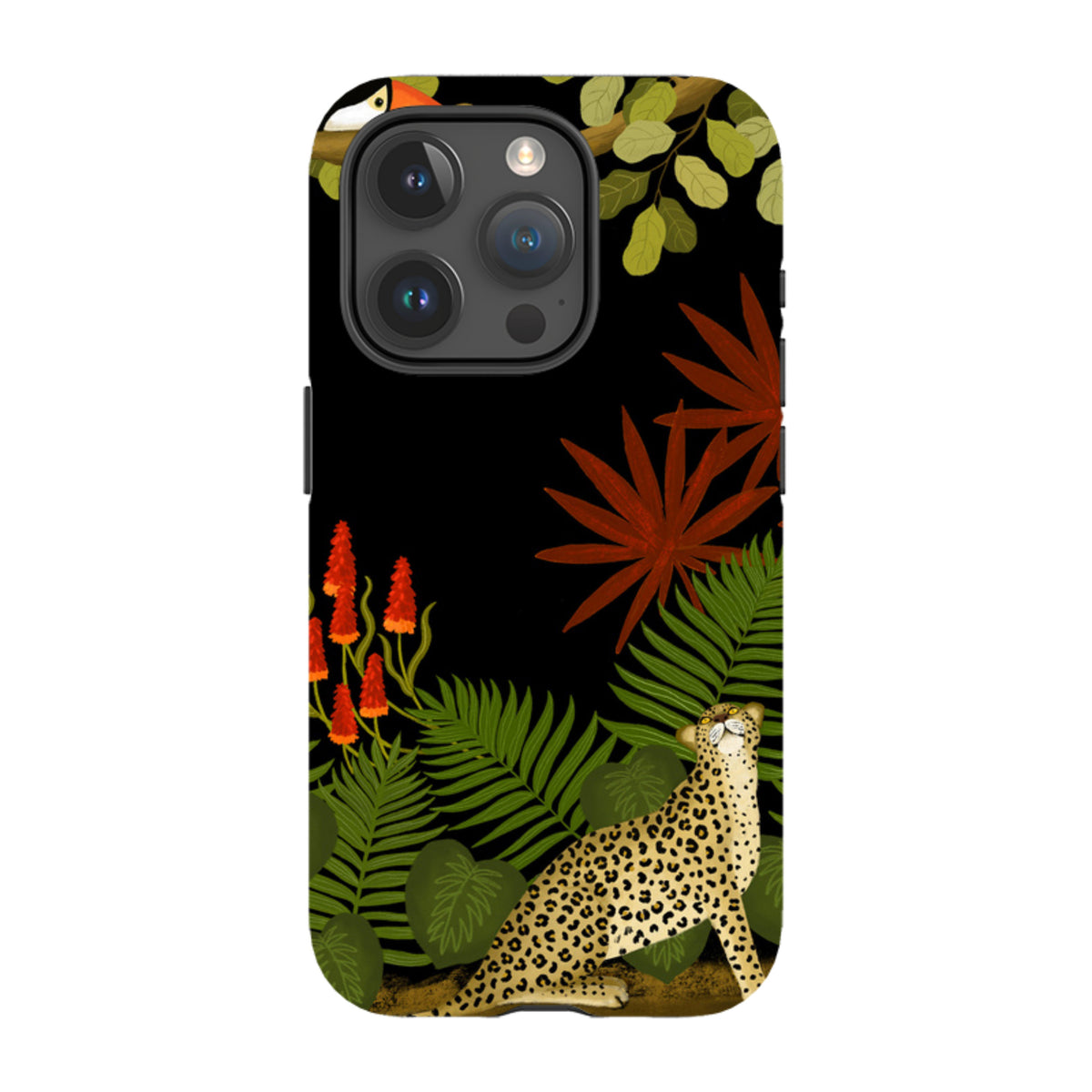 iPhone MagSafe Tough Case - Toucan Leopard By Bex Parkin