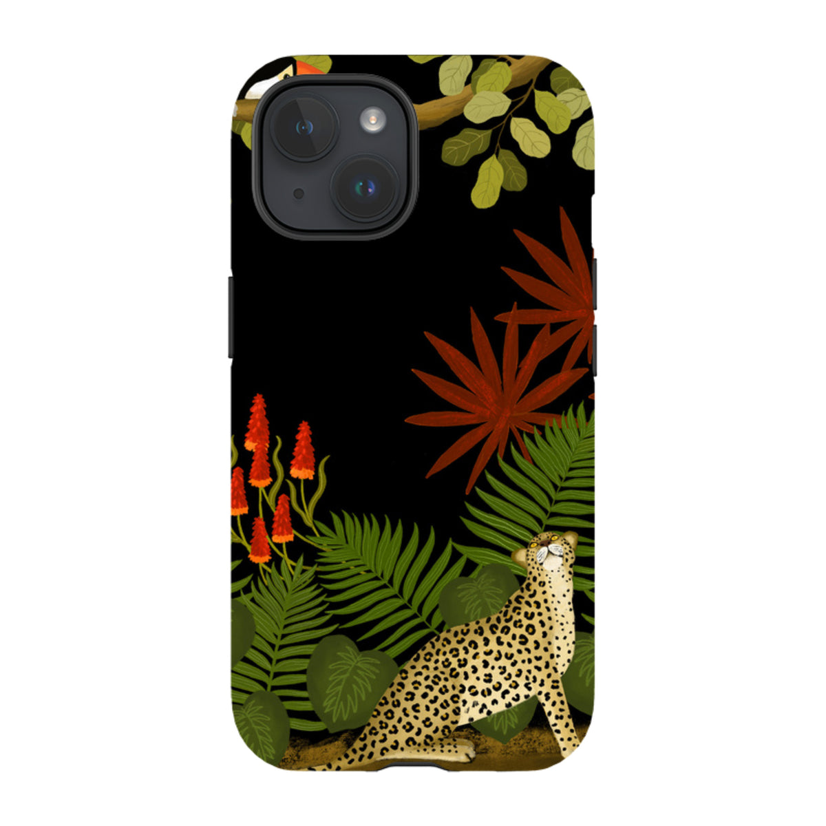 iPhone MagSafe Tough Case - Toucan Leopard By Bex Parkin