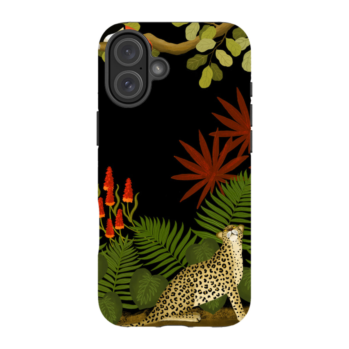 iPhone MagSafe Tough Case - Toucan Leopard By Bex Parkin