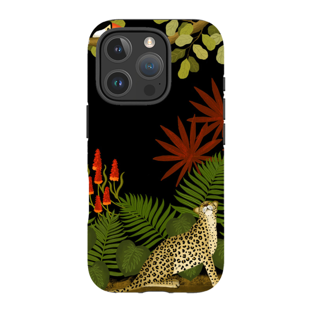 iPhone MagSafe Tough Case - Toucan Leopard By Bex Parkin