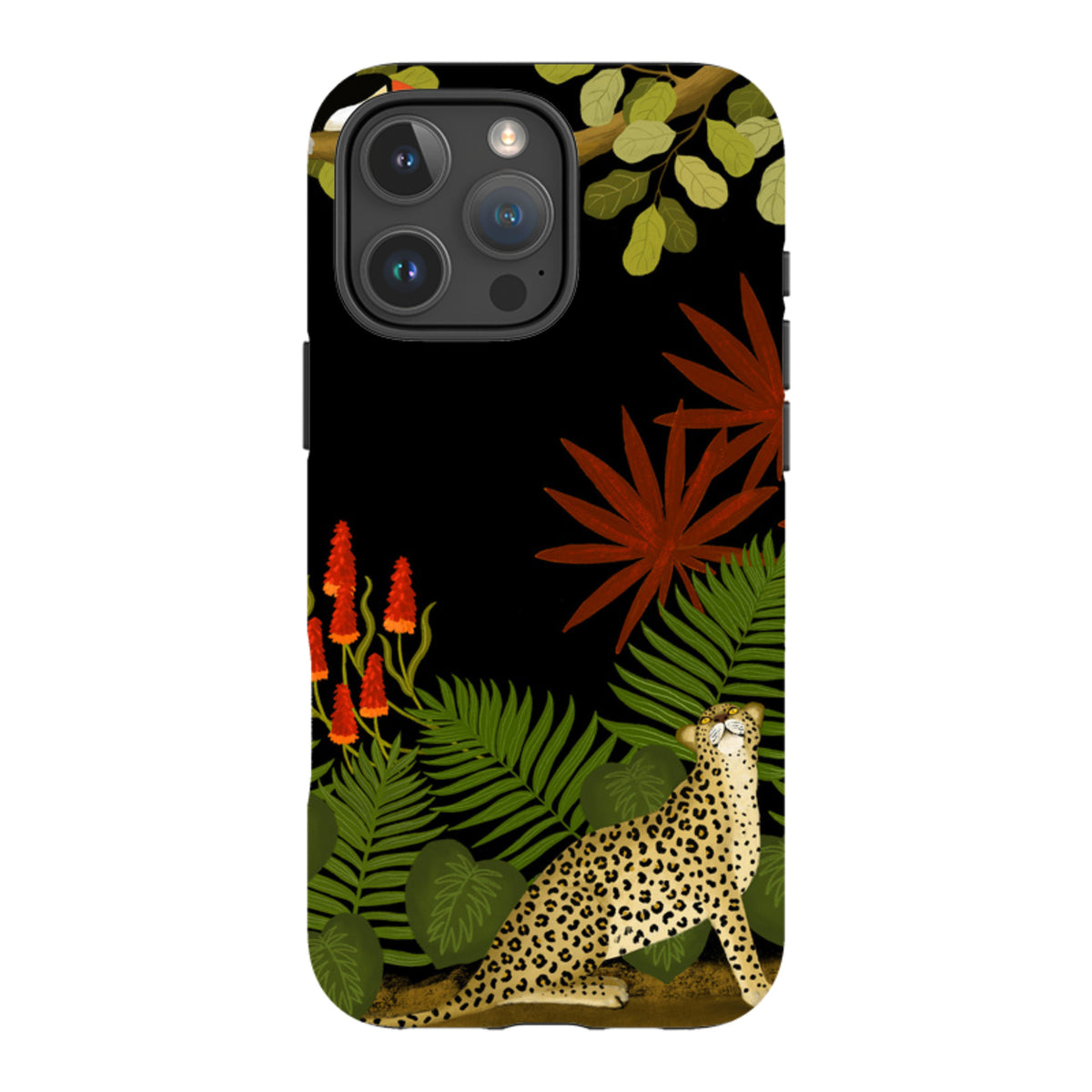 iPhone MagSafe Tough Case - Toucan Leopard By Bex Parkin