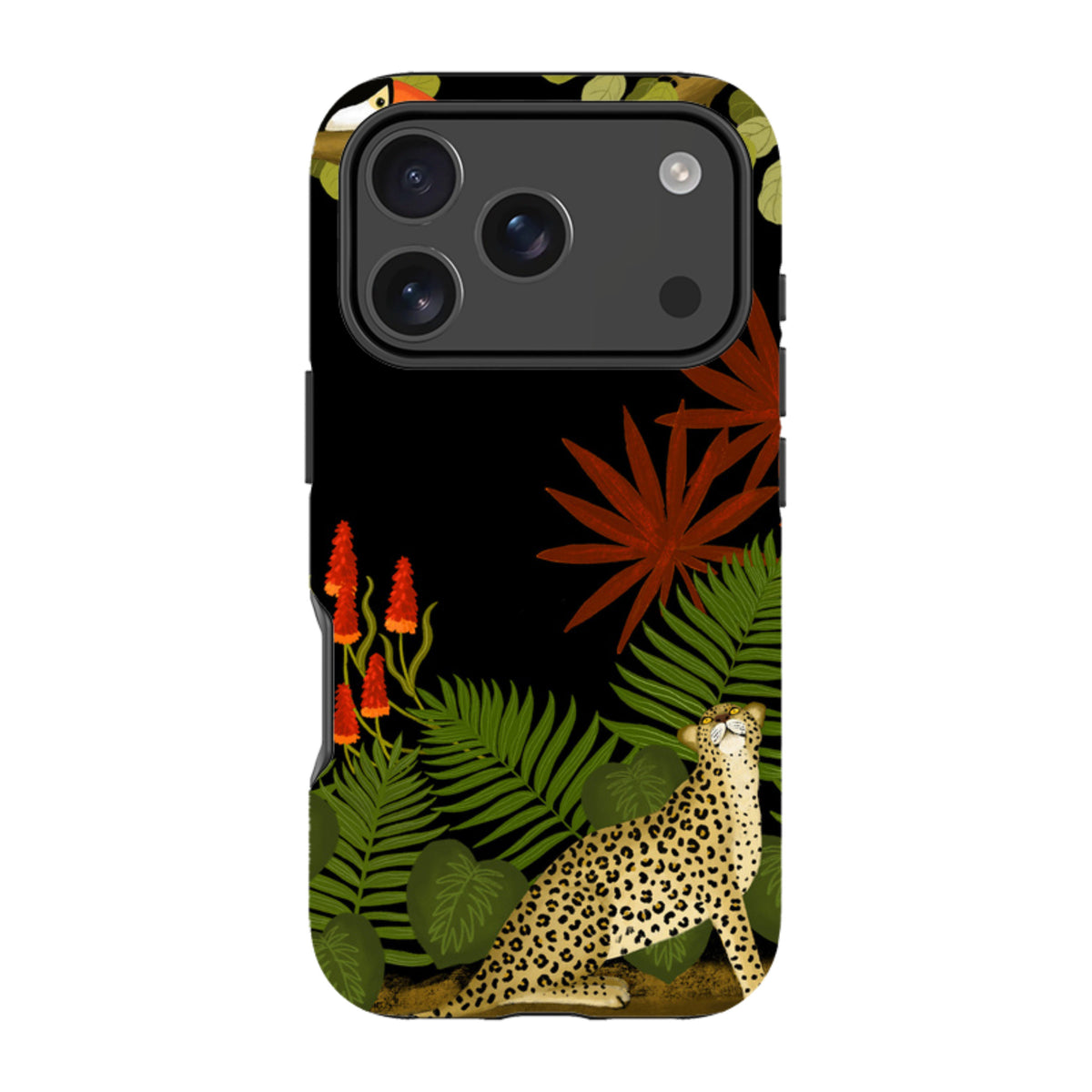 iPhone MagSafe Tough Case - Toucan Leopard By Bex Parkin