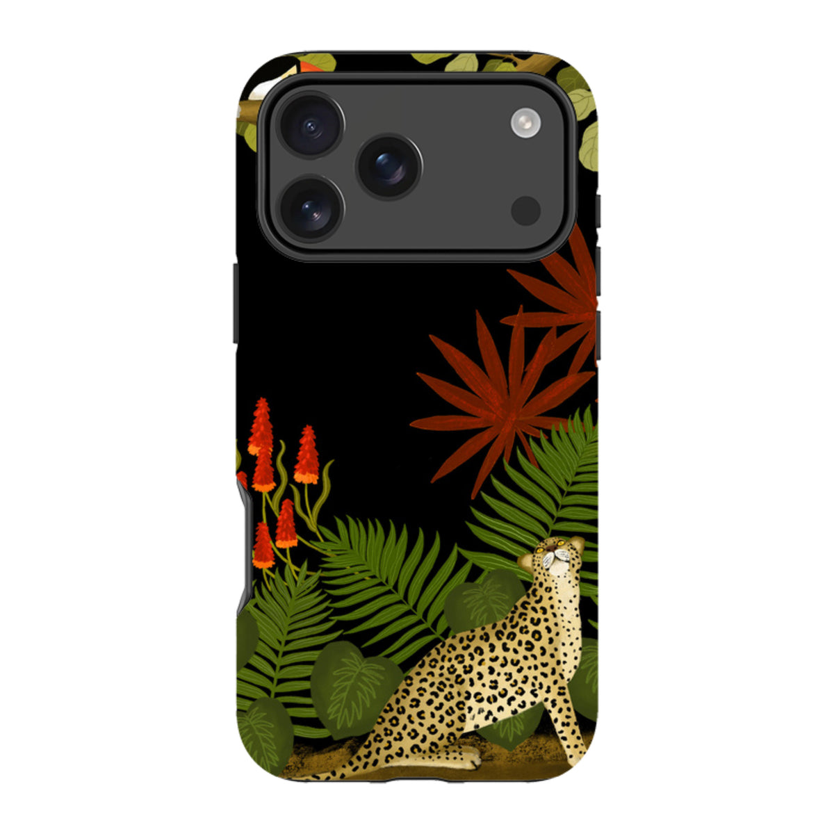 iPhone MagSafe Tough Case - Toucan Leopard By Bex Parkin