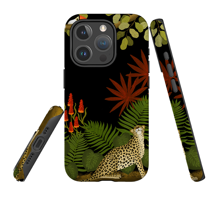 iPhone MagSafe Tough Case - Toucan Leopard By Bex Parkin