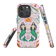 iPhone MagSafe Tough Case - Tritons Treasure Pink By Catherine Rowe