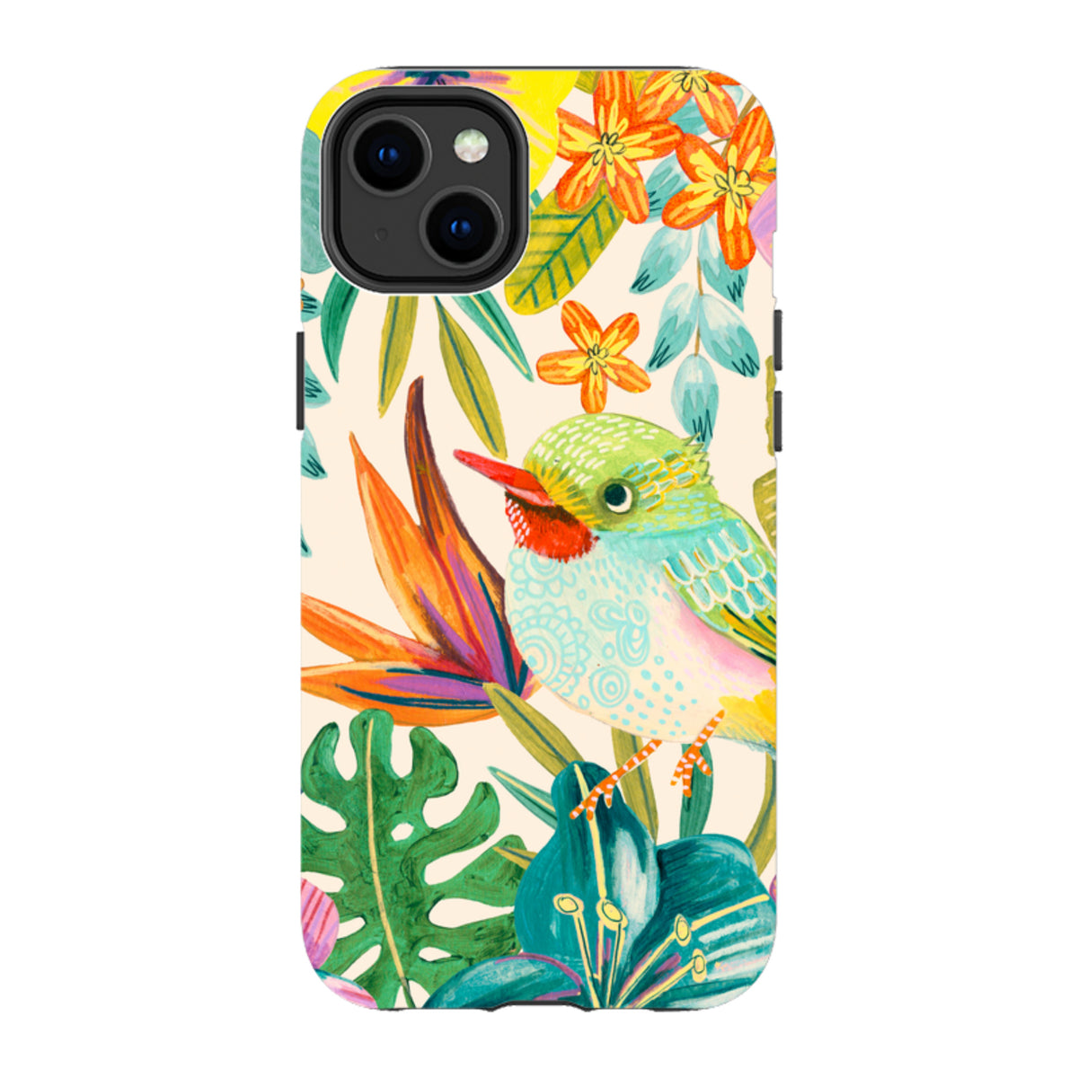 iPhone MagSafe Tough Case -  Tropical Bird II By Caroline Bonne Muller