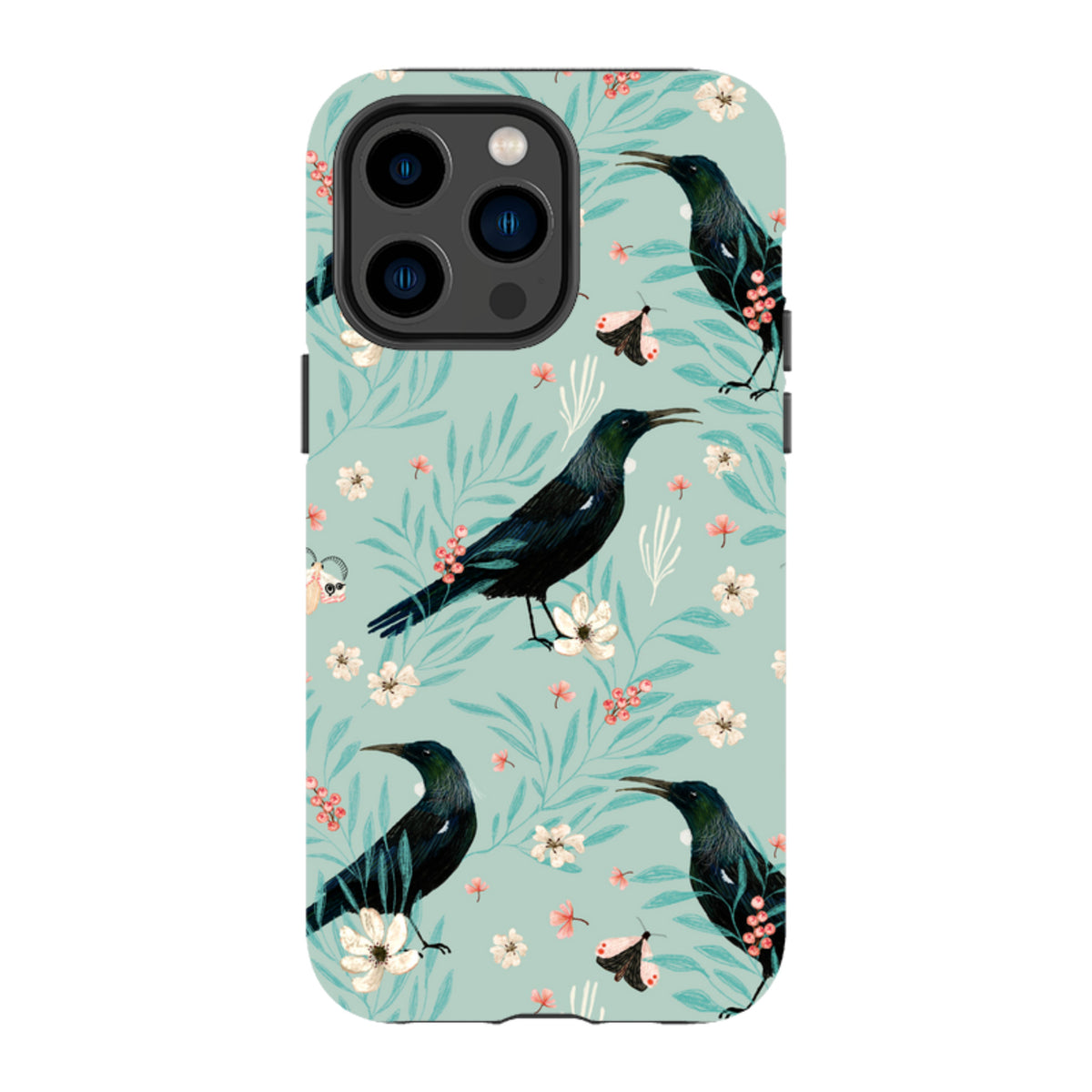 iPhone MagSafe Tough Case - Tui Light Blue By Katherine Quinn