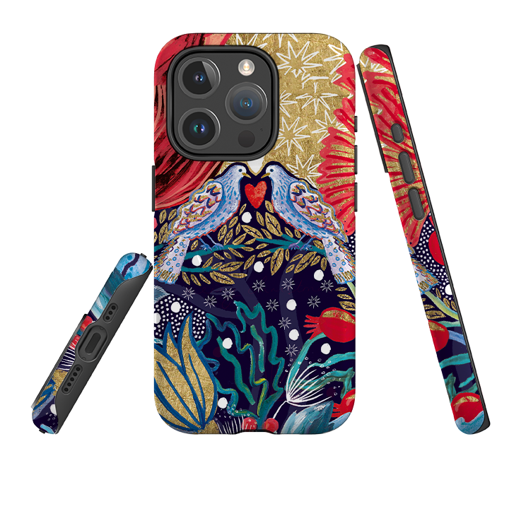 iPhone MagSafe Tough Case - Turtle Doves By Emma Frances Grant
