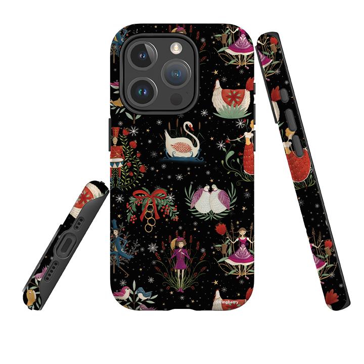 iPhone MagSafe Tough Case - Twelve Days Black By Maja Lindberg