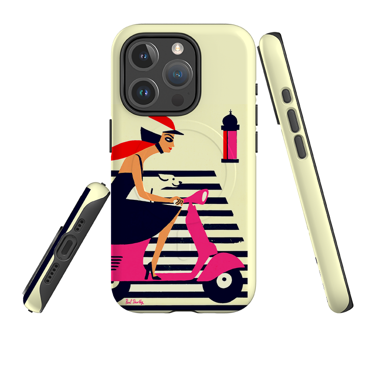 iPhone MagSafe Tough Case -  Vespa Parisienne By Paul Thurlby