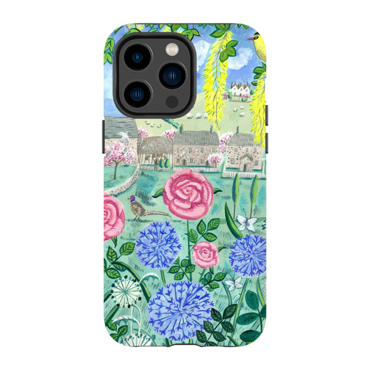 iPhone MagSafe Tough Case - Village Floral By Mary Stubberfield