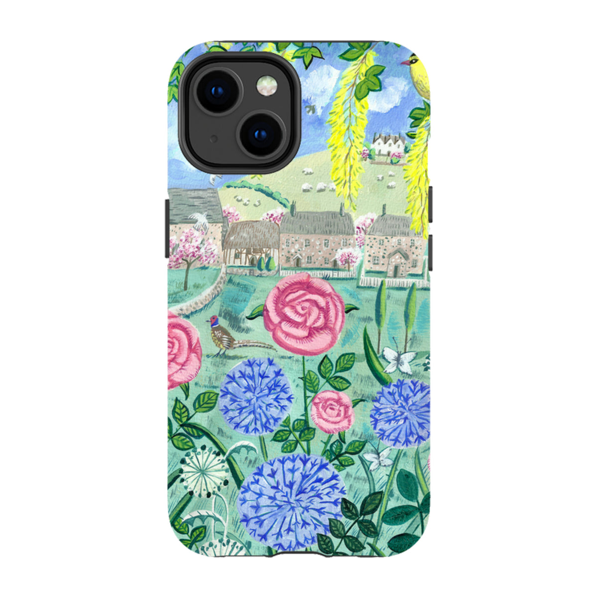 iPhone MagSafe Tough Case - Village Floral By Mary Stubberfield