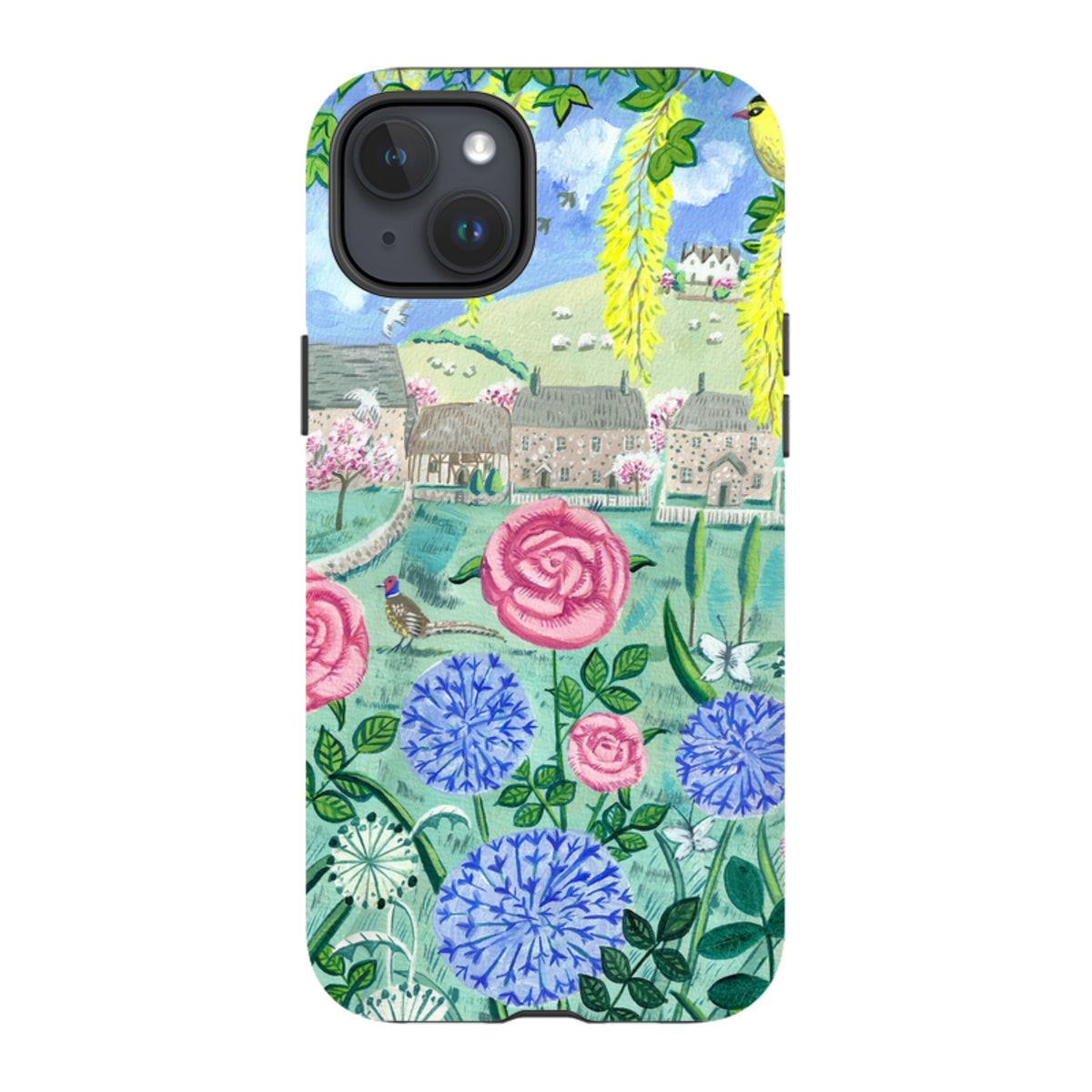 iPhone MagSafe Tough Case - Village Floral By Mary Stubberfield