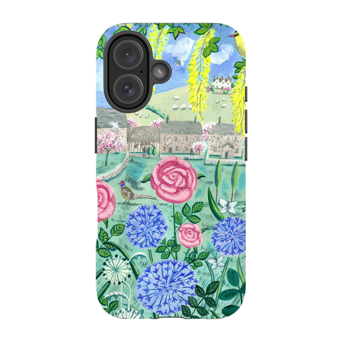 iPhone MagSafe Tough Case - Village Floral By Mary Stubberfield