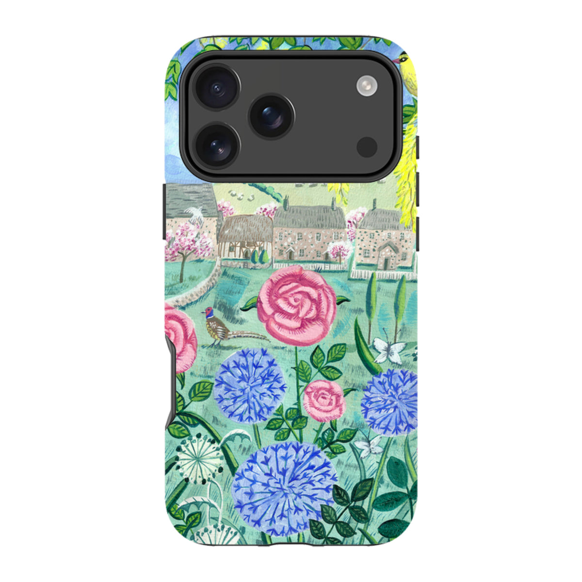 iPhone MagSafe Tough Case - Village Floral By Mary Stubberfield