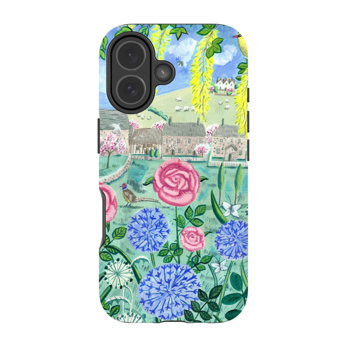 iPhone MagSafe Tough Case - Village Floral By Mary Stubberfield