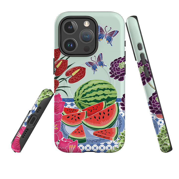 iPhone MagSafe Tough Case -  Watermelon By Kate Heiss