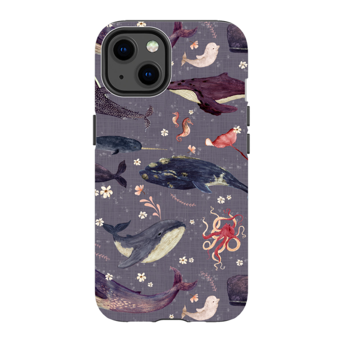 iPhone MagSafe Tough Case -  Whale Song Lavender by Katherine Quinn