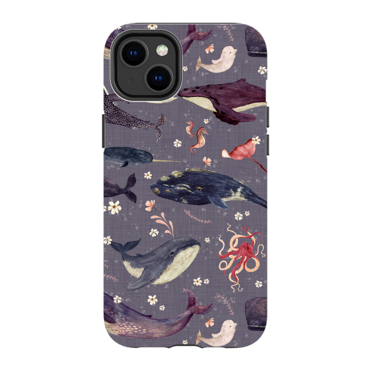 iPhone MagSafe Tough Case -  Whale Song Lavender by Katherine Quinn
