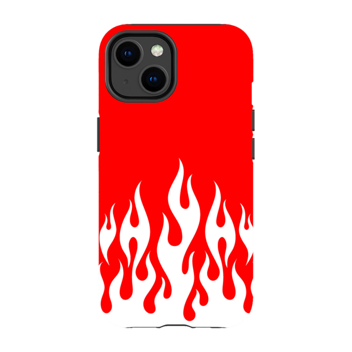 iPhone MagSafe Tough Case -  White Flames Red