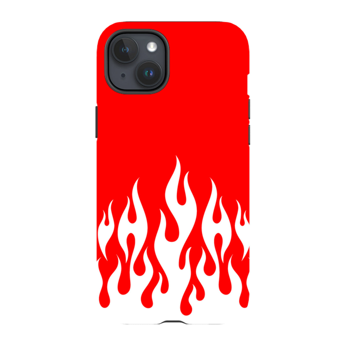 iPhone MagSafe Tough Case -  White Flames Red