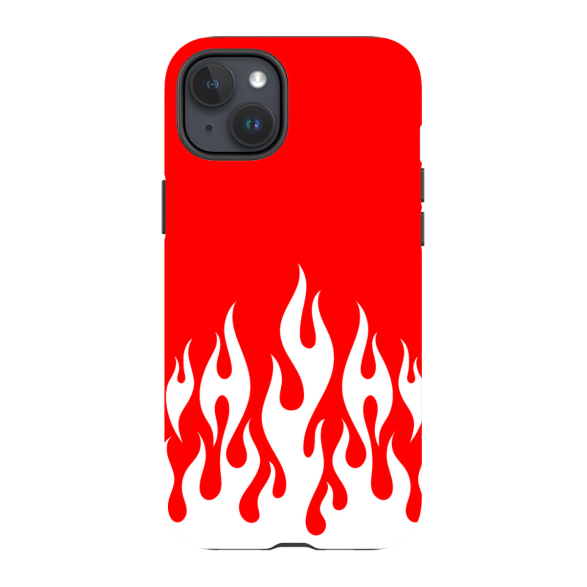 iPhone MagSafe Tough Case -  White Flames Red