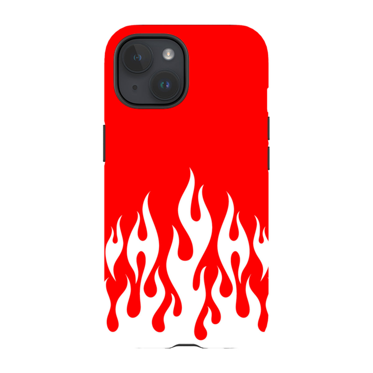 iPhone MagSafe Tough Case -  White Flames Red