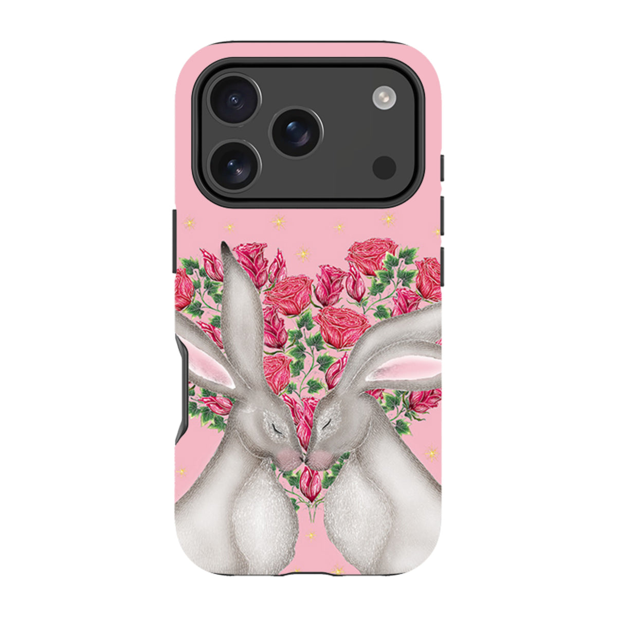 iPhone MagSafe Tough Case -  White Hares Rose Heart By Catherine Rowe